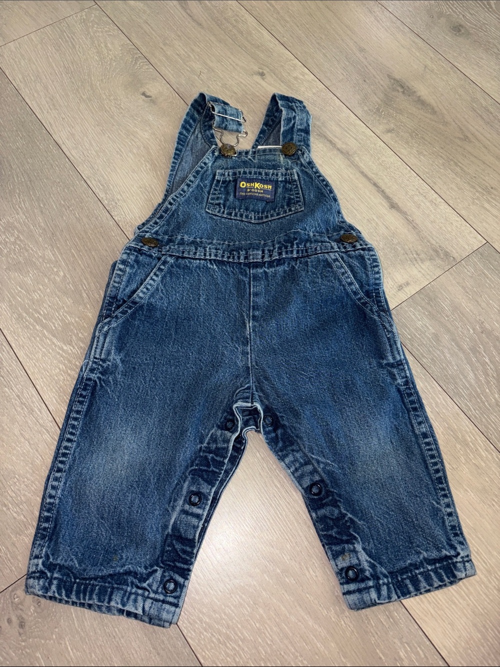 OshKosh B'gosh Dark Blue Denim Baby Overalls